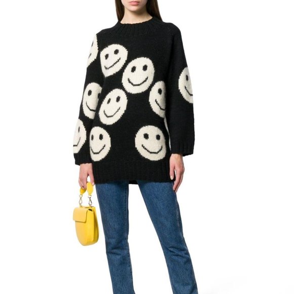 Redux Grunge Smiley Face Sweater 